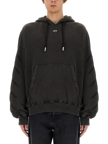 Off-white sweatshirt with logo - off-white - Modalova