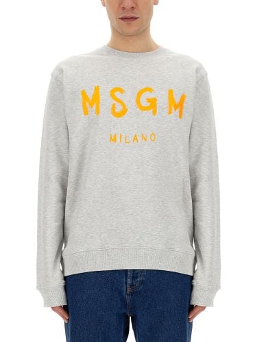 Msgm sweatshirt with logo - msgm - Modalova