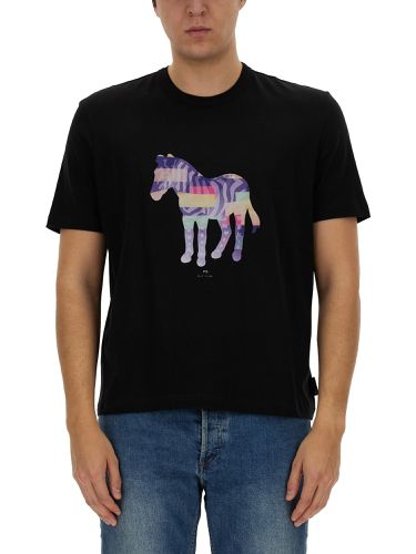 Zebra print t-shirt - ps by paul smith - Modalova