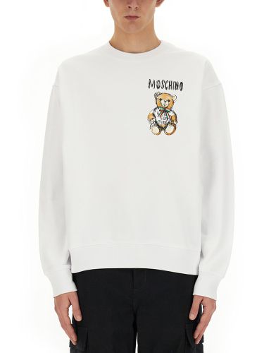 Drawn teddy bear" sweatshirt - moschino - Modalova