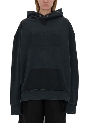 Sweatshirt with logo and hood - maison margiela - Modalova