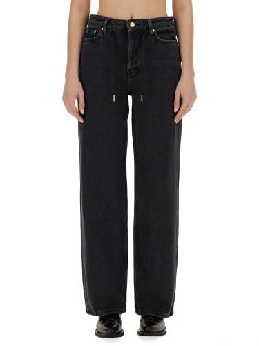 Ganni jeans with drawstring - ganni - Modalova