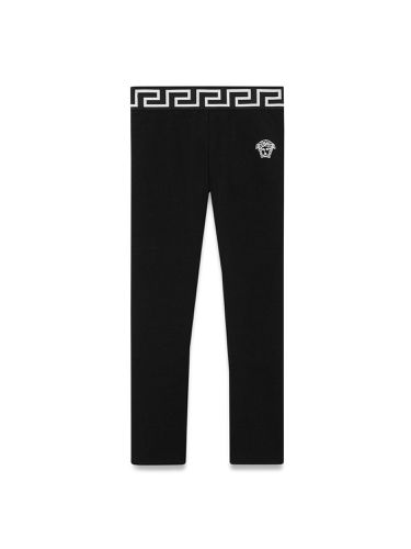 Jersey leggings + medusa embroidery - versace - Modalova