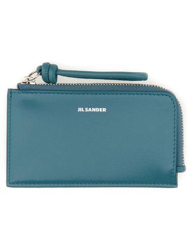 Leather envelope coin purse - jil sander - Modalova