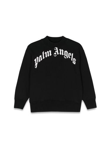 Classic curved logo crewneck - palm angels - Modalova