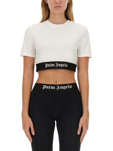 Palm angels t-shirt with logo - palm angels - Modalova