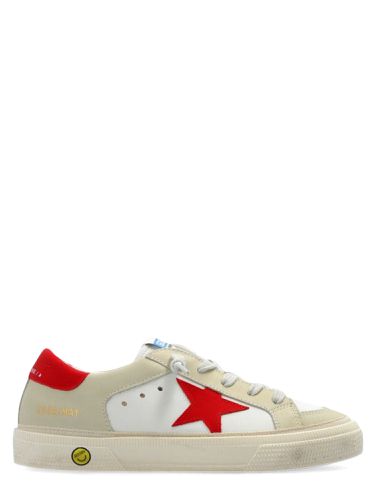 May leather and nubuck upper leather star and heel - golden goose - Modalova