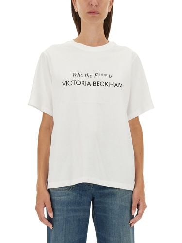 Victoria beckham t-shirt with print - victoria beckham - Modalova