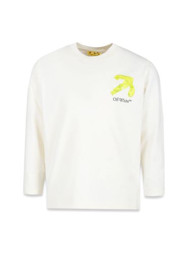 Off-white arrow acrylic tee l/s - off-white - Modalova