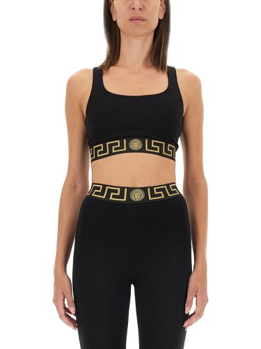 Versace top with greek - versace - Modalova