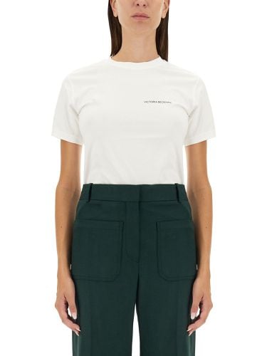 Victoria beckham t-shirt with logo - victoria beckham - Modalova