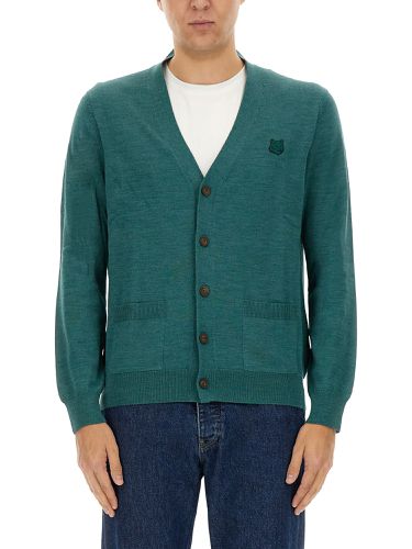 Regular bold fox head patch" cardigan - maison kitsuné - Modalova