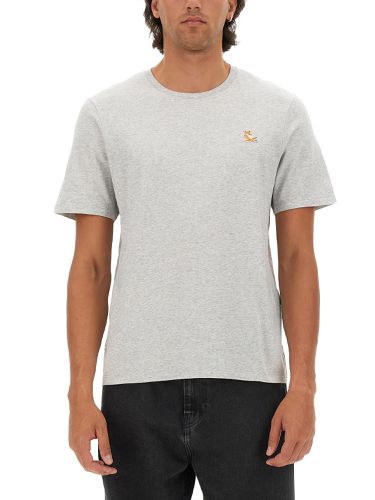 T-shirt with fox patch - maison kitsuné - Modalova