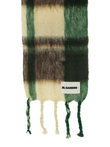 Jil sander scarf with check pattern - jil sander - Modalova