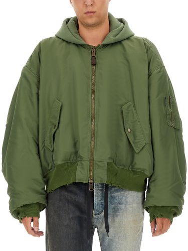 Medium fleece bomber jacket - balenciaga - Modalova