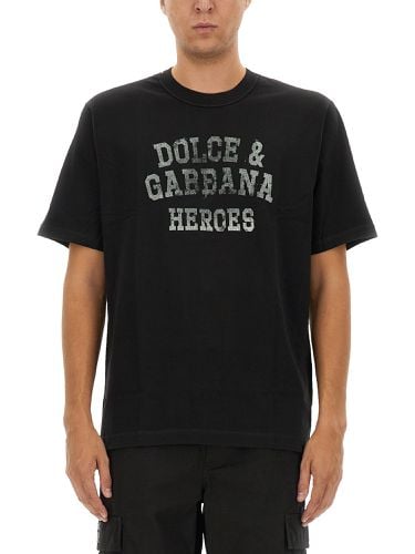 Dolce & gabbana t-shirt with logo - dolce & gabbana - Modalova