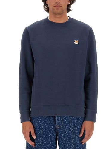 Sweatshirt with fox head patch - maison kitsuné - Modalova