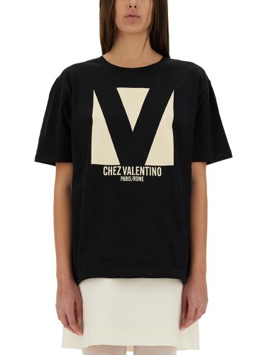 Chez " print t-shirt - valentino - Modalova