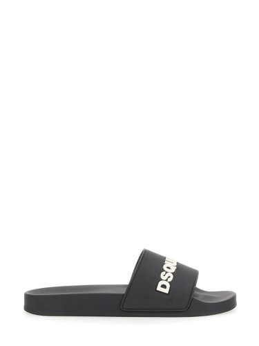 Dsquared rubber slide sandal - dsquared - Modalova