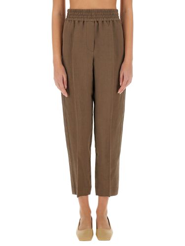 Baggy pull-up pants in twill - brunello cucinelli - Modalova