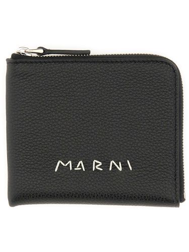 Marni leather wallet - marni - Modalova