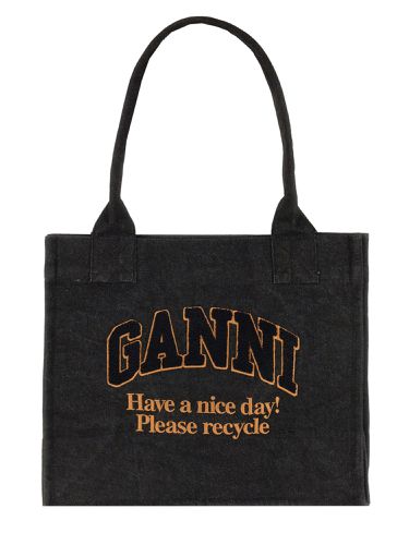 Ganni large tote bag - ganni - Modalova