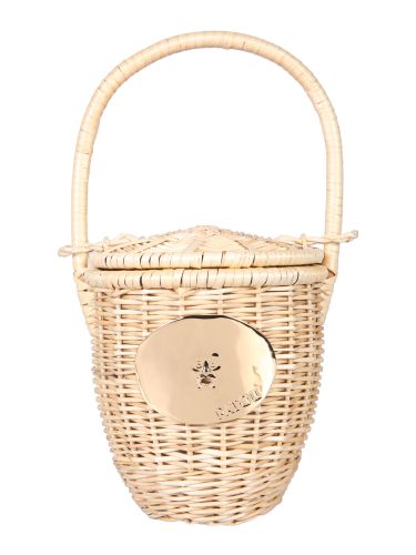 Patou wicker bucket bag - patou - Modalova