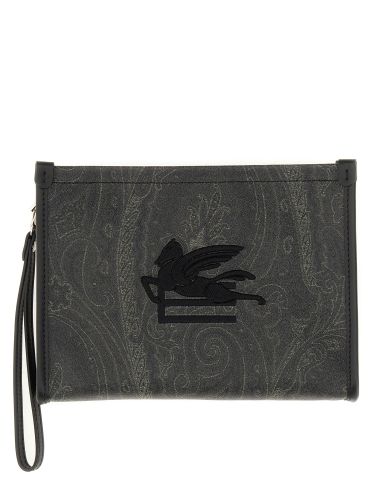 Etro paisley pouch with pegasus - etro - Modalova