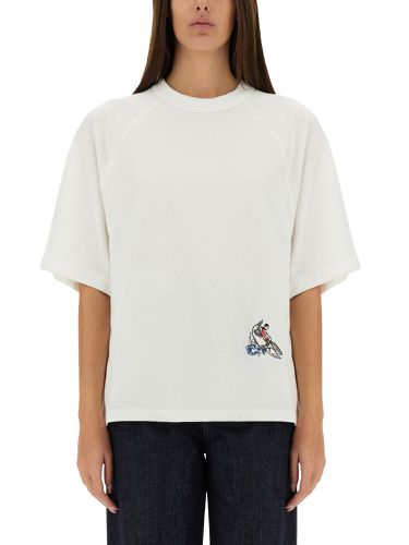 Soft cotton jersey t-shirt - bottega veneta - Modalova