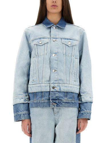 Jacket with contrasting panel - stella mccartney - Modalova