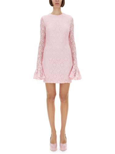 Lace dress with puff sleeves - rotate birger christensen - Modalova