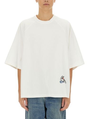 T-shirt with embroidery - bottega veneta - Modalova