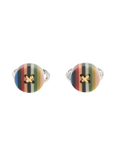 Button stripe" cufflinks - paul smith - Modalova