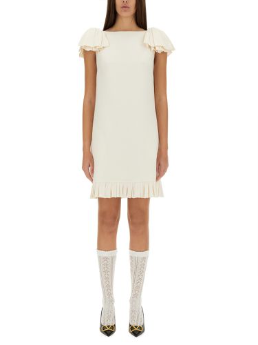 Valentino crepe couture short dress - valentino - Modalova