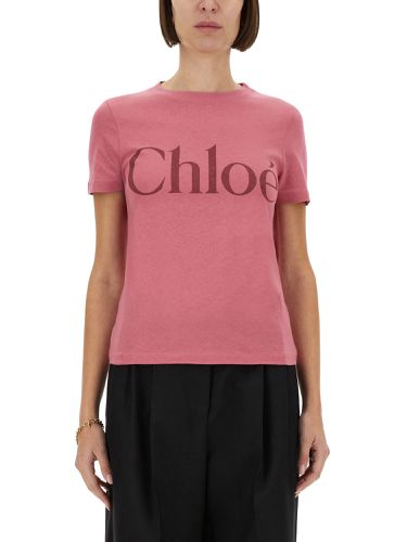 Chloe' baby fit t-shirt with logo - chloe' - Modalova