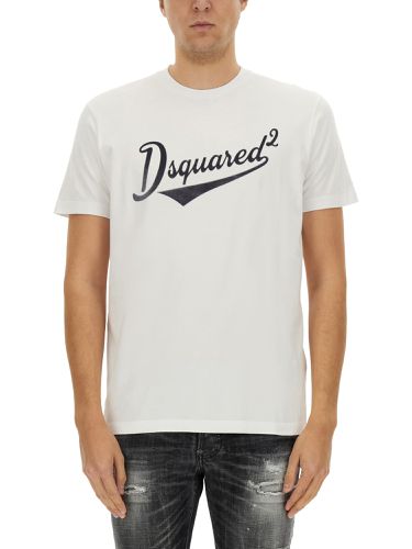 Cool fit velvet logo" t-shirt - dsquared - Modalova