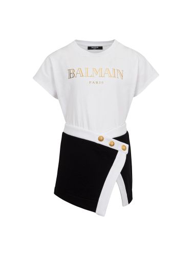 Balmain dress with logo - balmain - Modalova