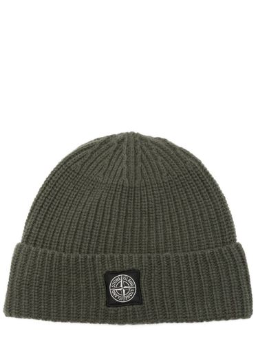 Stone island wool cap with logo - stone island - Modalova