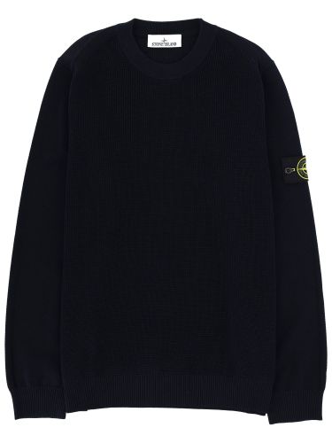 Stone island jersey with logo patch - stone island - Modalova