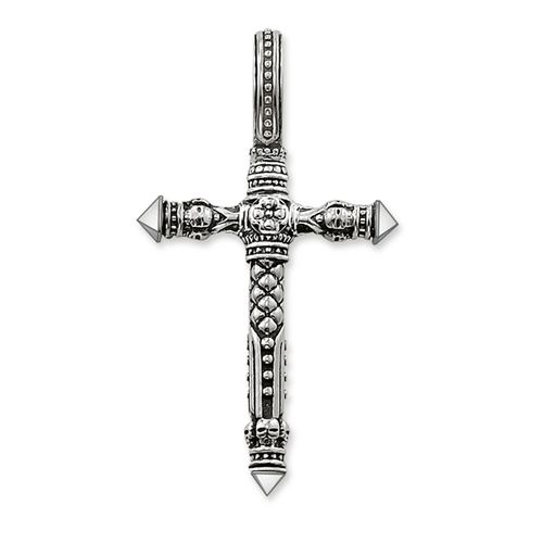 PE503-001-12 Cross Pendant 925 Sterling Silver Jewellery - Thomas Sabo - Modalova