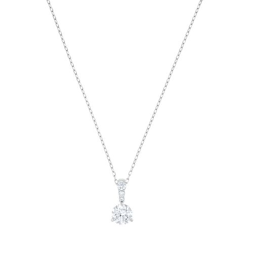 Solitaire |Rhodium plated | | Classic Jewellery - Swarovski - Modalova