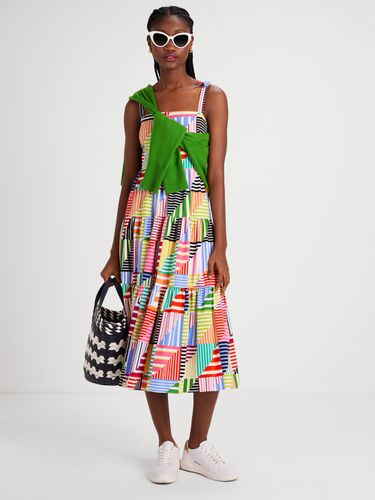 Patchwork Stripe Tiered Dress - Kate Spade New York - Modalova