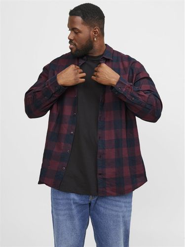 Plus Size Loose Fit Checked Shirt - Jack & Jones - Modalova