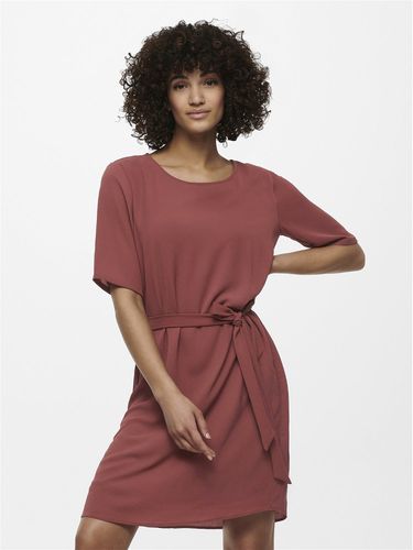 Mini Solid Color Belt Dress - ONLY - Modalova