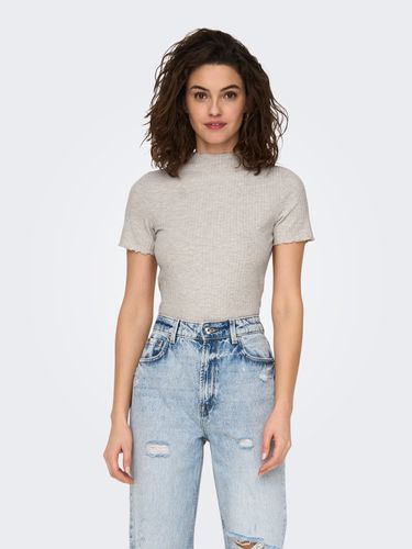 De Cuello Alto Top De Manga Corta - ONLY - Modalova