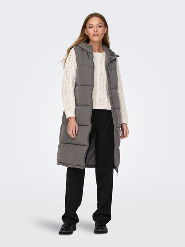 Quilted Long Waistcoat - ONLY - Modalova