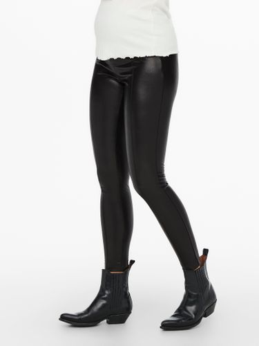 Mama Leather Look Leggings - ONLY - Modalova