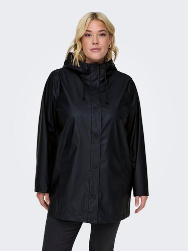 Curvy Solid Colored Rain Jacket - ONLY - Modalova