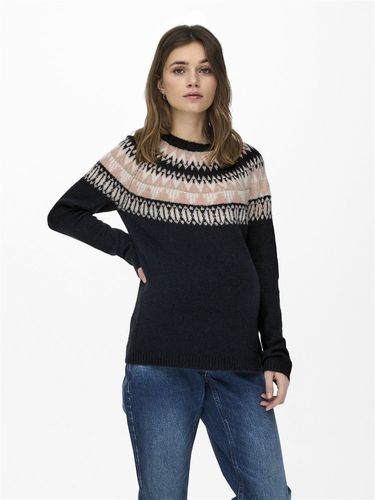 Mama Patterned Knitted Pullover - ONLY - Modalova