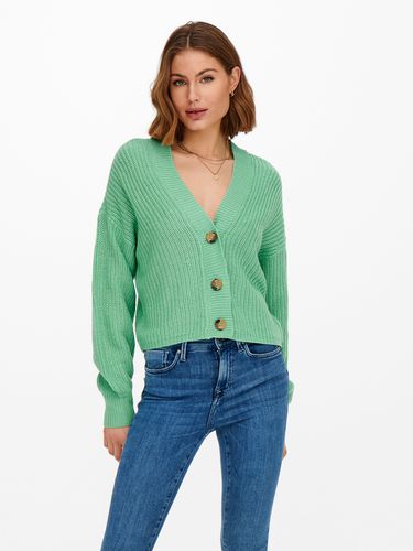 Solid Colored Knitted Cardigan - ONLY - Modalova